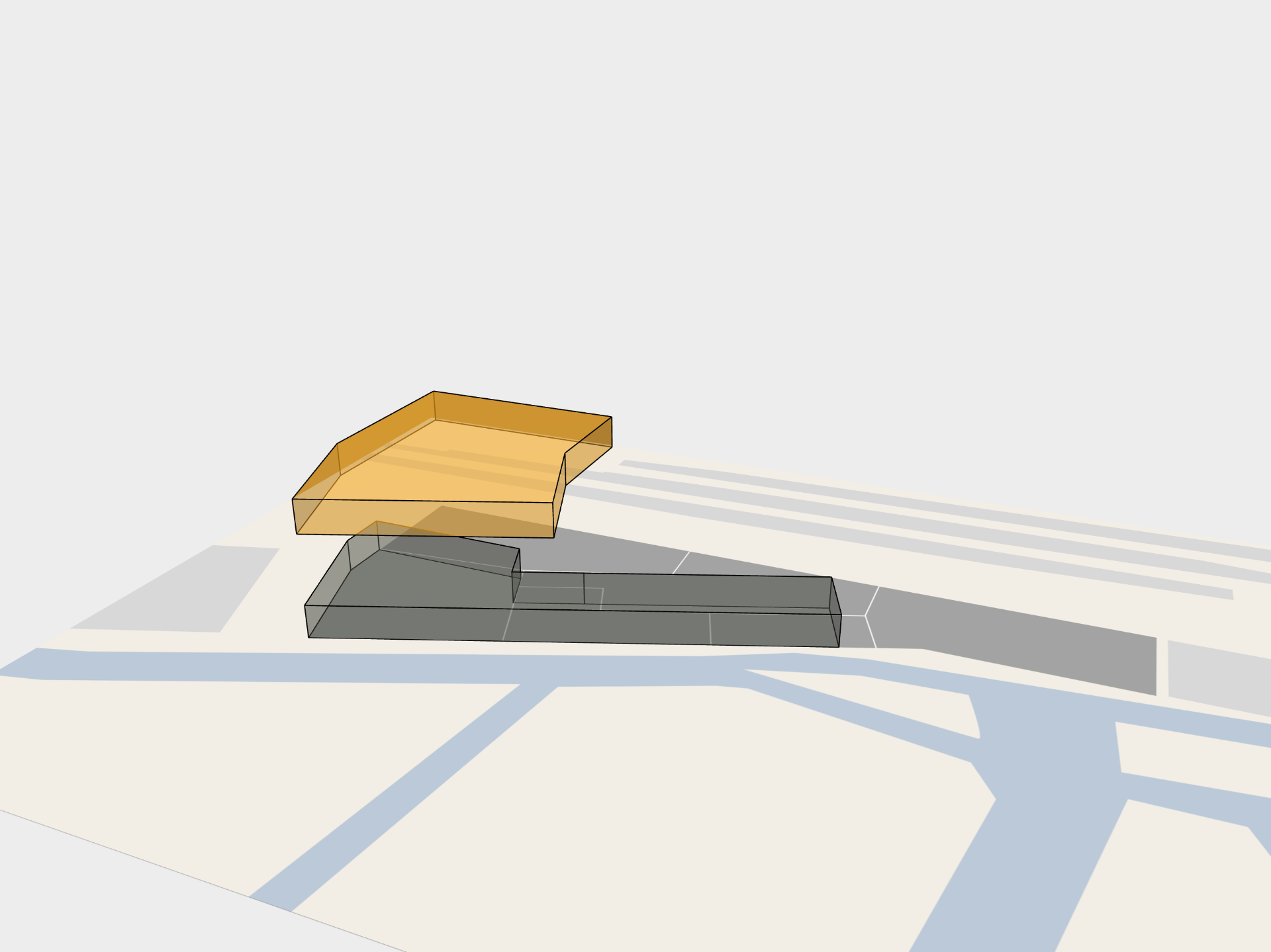 ヨドバシHD池袋ビルにおける西武池袋本店の営業フロアを比較。面積・領域はイメージ