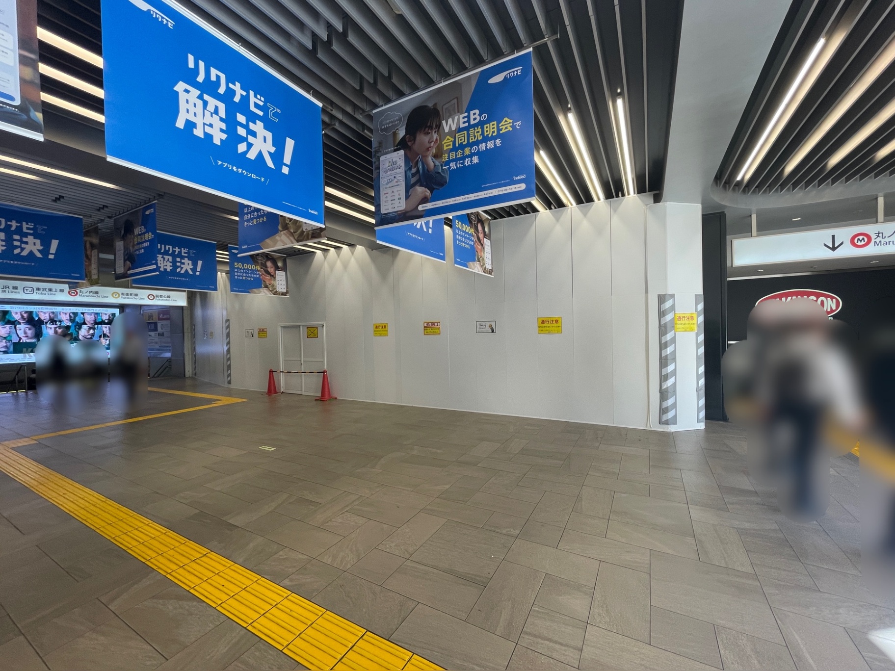 6月17日(水): 開業まであと13日の日に見た西武池袋駅改札外コンコース